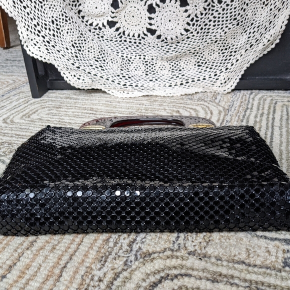 Vintage Black Metal Mesh Handbag - Picture 9 of 13